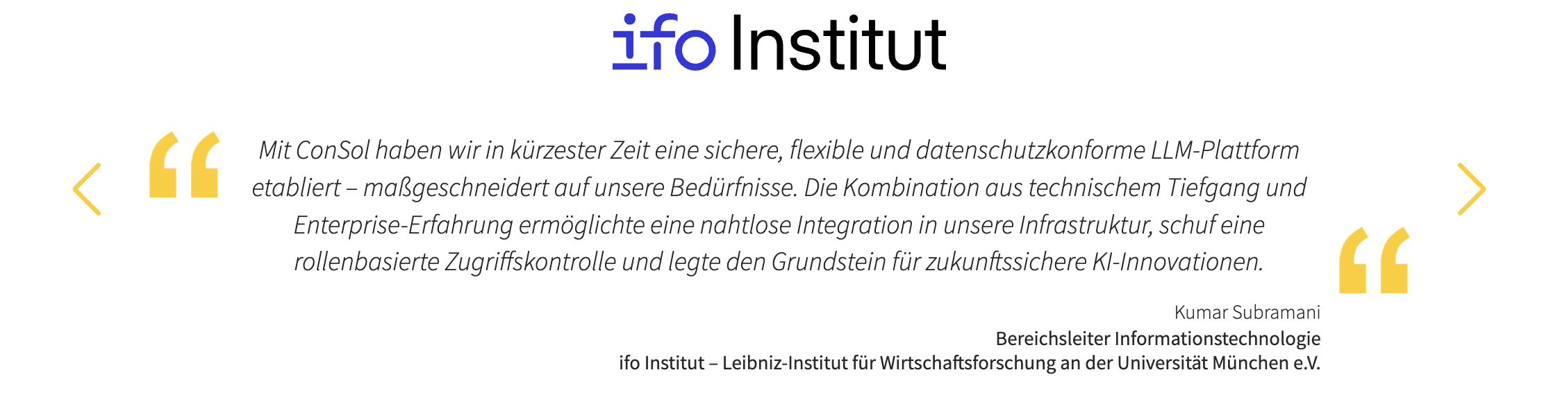 ConSol AI Projekt - KI-Plattform für ein Wirtschaftsforschungsinstitut