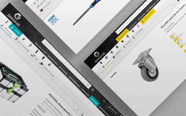 teamblau Internetmanufaktur Projekt - Profiwerkzeug online, Groheshop 3.0