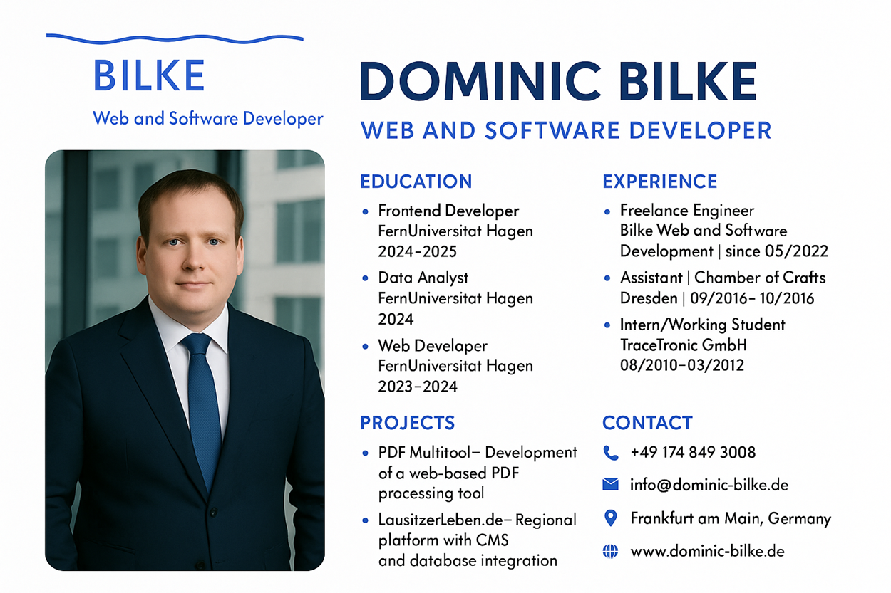 Bilke Web- und Softwareentwicklung Team