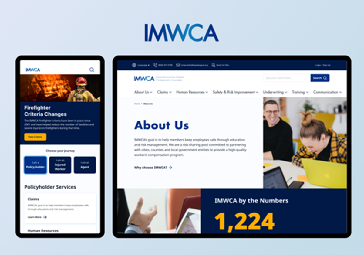 Neugestaltung der IMWCA-Website - Iowa League of Cities