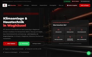 Webagentur Scherzinger Projekt - RTC-Service Firmenwebsite