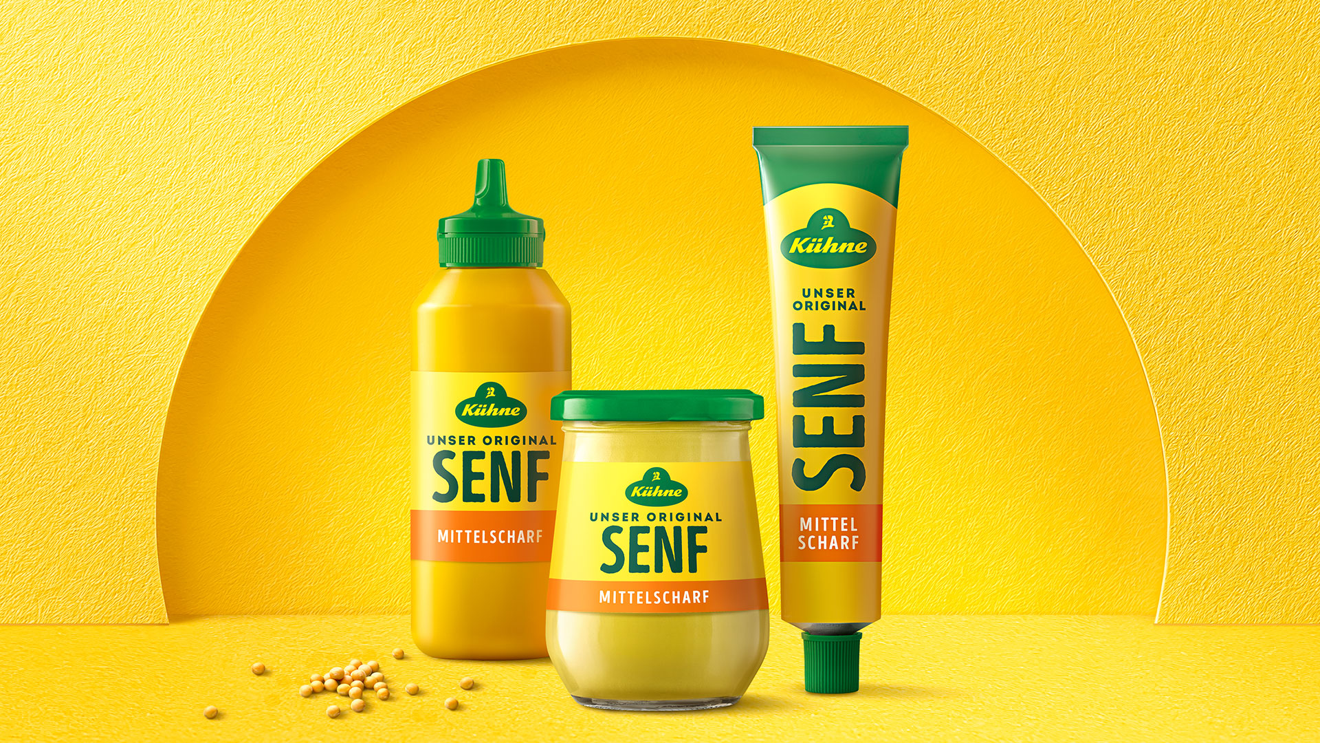 HAJOK Design Projekt - Verpackungsdesign Relaunch der Kühne Senf Range