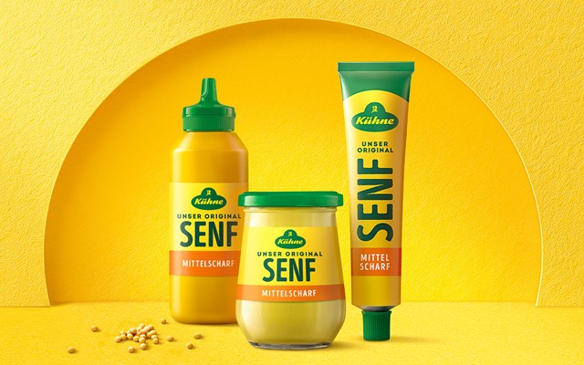 HAJOK Design Projekt - Verpackungsdesign Relaunch der Kühne Senf Range