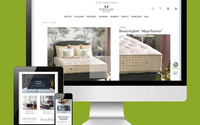 Splendid Internet GmbH Projekt - Onlineshop Rumöller Betten mit Shopware 6
