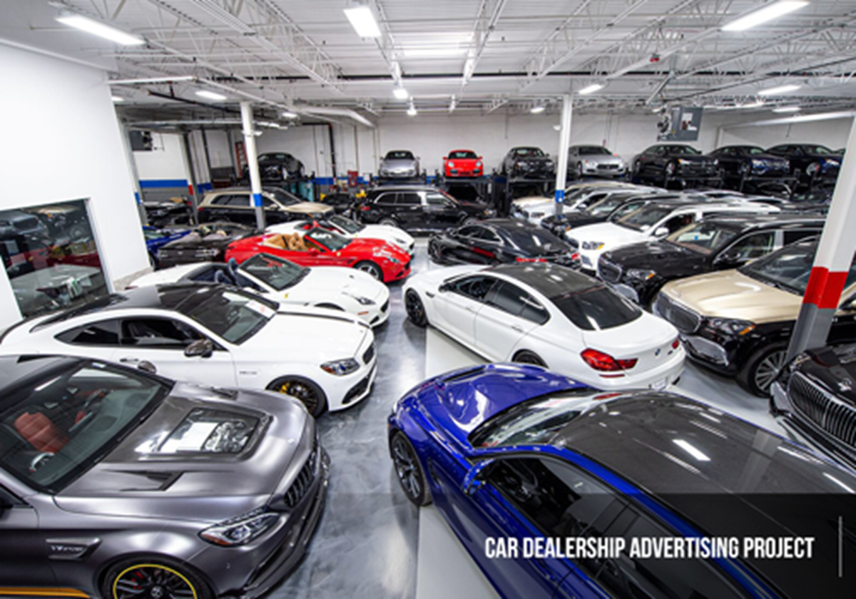 Werbeprojekt für ein Autohaus - Car Dealership Advertising Project