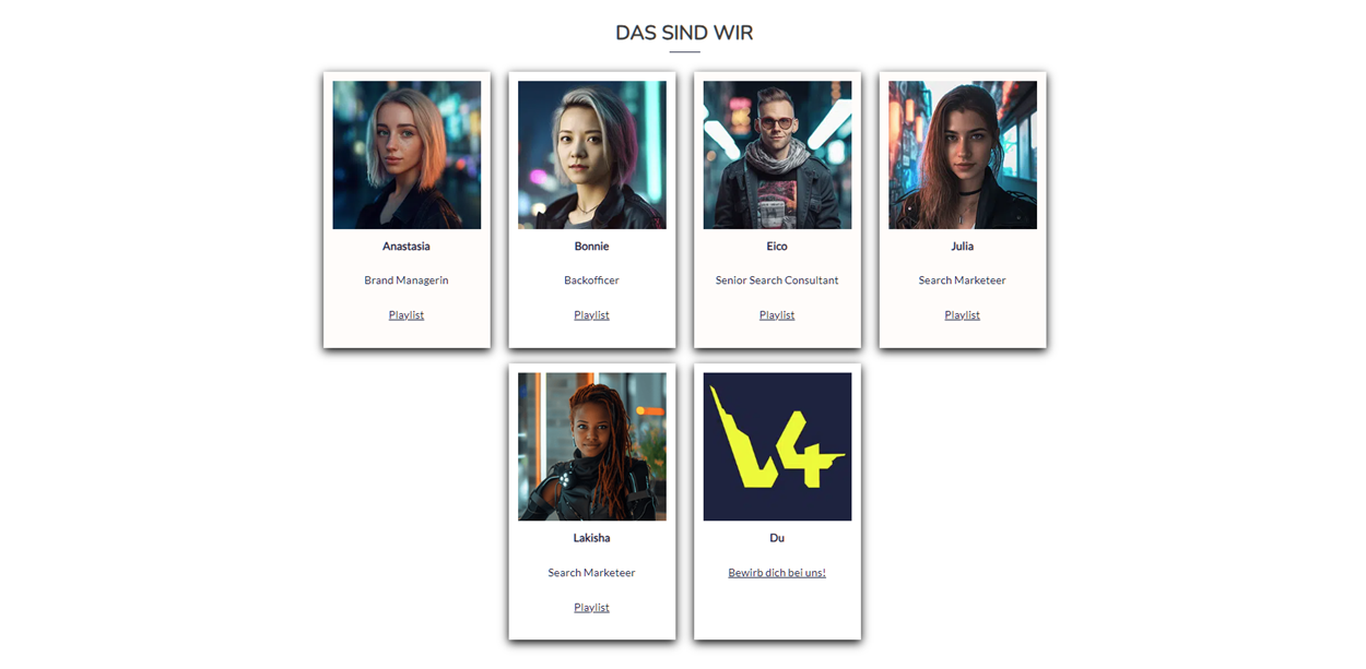 V4 Visioins GmbH - Search Marketing für Visionäre's Team