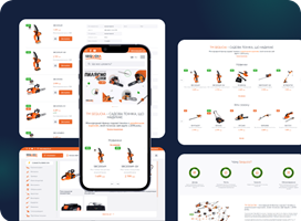 Artilab Projekt - Entwicklung eines Online-Shops auf CMS WordPress Woocommerce für eine internationale Marke von Gartengeräten