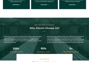 Creative Web Ethiopia Projekt - Website-Entwicklung für Legacy Law Firm LLP