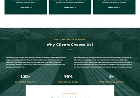 Creative Web Ethiopia Projekt - Website-Entwicklung für Legacy Law Firm LLP