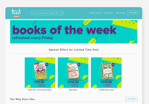 Upstack Studio Projekt - BookXcess Online