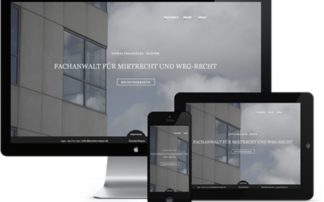 binary-garden.com - Digital-Agentur für Internetmarketing Projekt - Website Relaunch Anwaltskanzlei