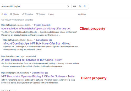 WinWin Media Projekt - Parasite-SEO für eine SaaS-NFT-Trading-Plattform