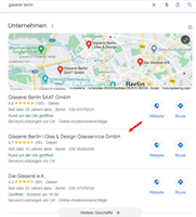 Netzbekannt GmbH Projekt - SEO & SEA für glasdesign-berlin.de