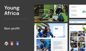 Website der gemeinnützigen Organisation Junges Afrika