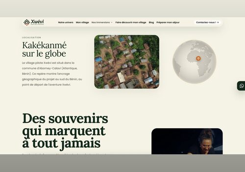 Koragence Projekt - Immersives Website-Design & -Entwicklung für Xwévi