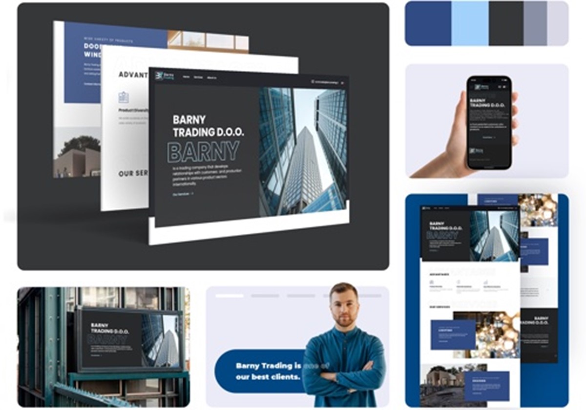 Website-Entwicklung für ein internationales Handelsunternehmen - BARNY TRADING D.O.O.