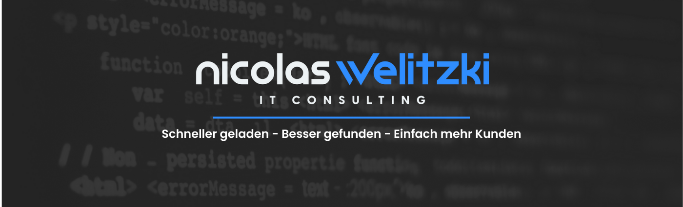 Nicolas Welitzki IT-Consulting Headerbild