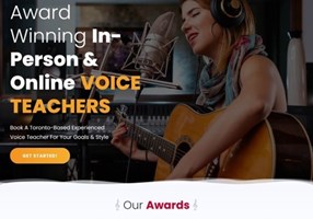 Artax Digital Solutions Projekt - Singer's Edge, Webdesign und -entwicklung