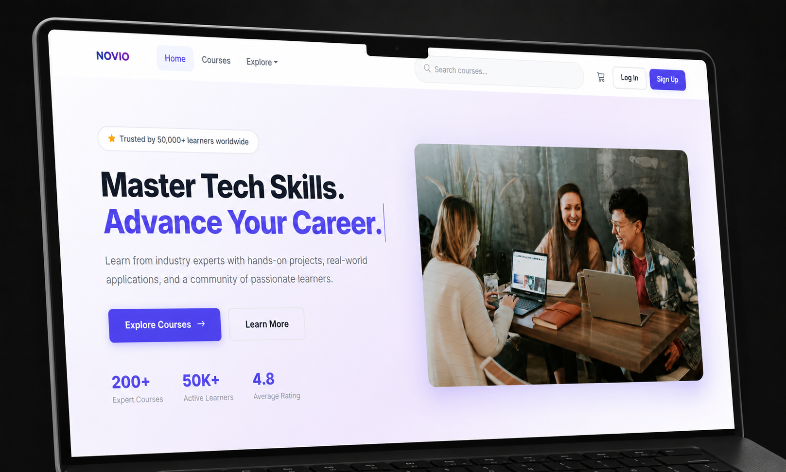 Syed Ahmer Shah Projekt - Novio, EdTech-Frontend-Plattform