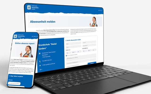 4eck Media | Webdesign & SEO/GEO Projekt - WordPress-Website für Online-Krankmeldung für 5 Schulen & 2 Kitas