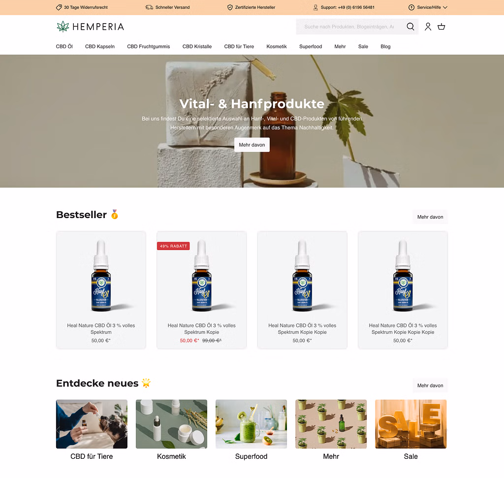 Qubix Consulting GmbH Projekt - Relaunch und Migration von Shopify zu Shopware 6