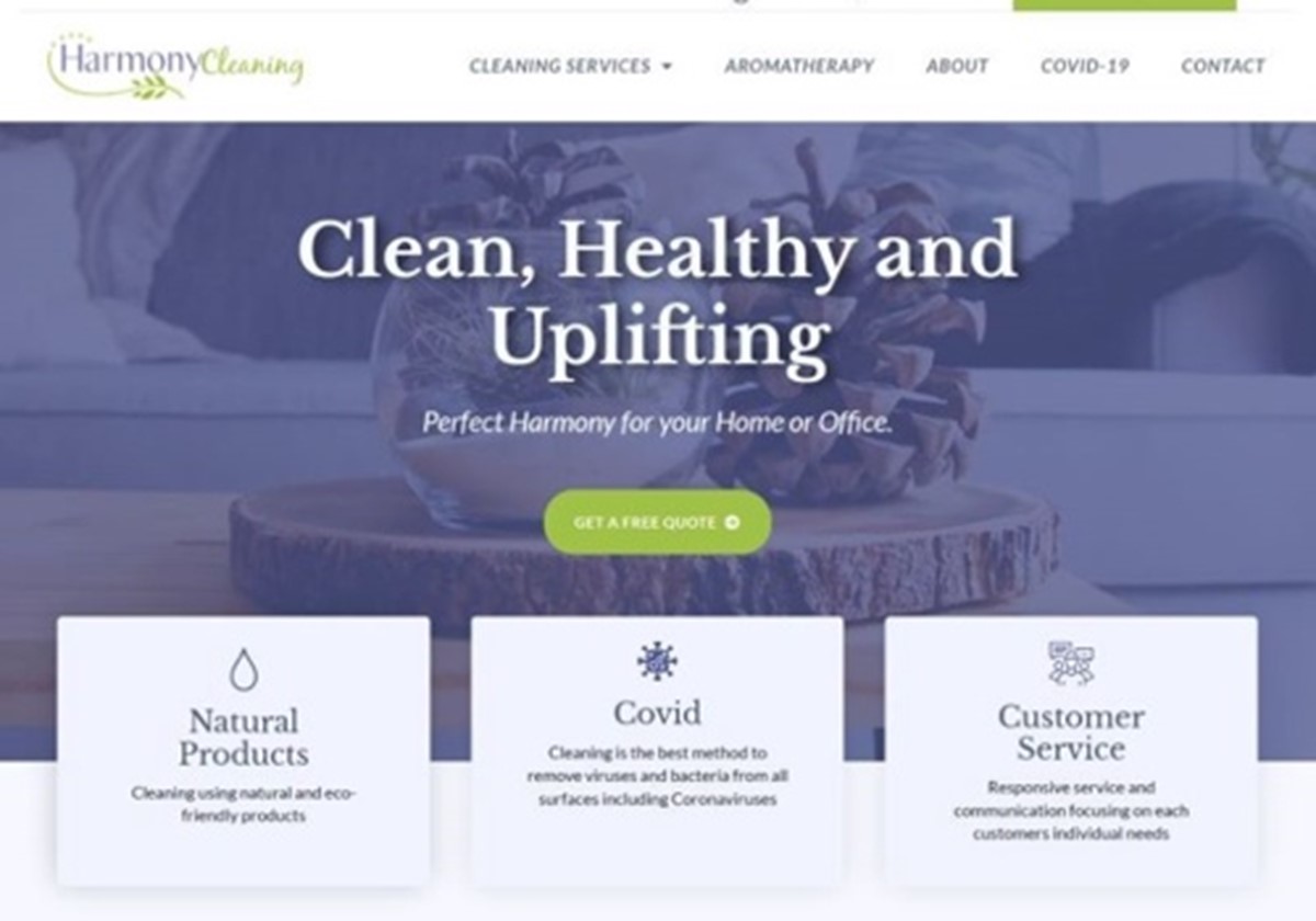 Harmony Cleaning – Webdesign und -entwicklung - Harmony Cleaning