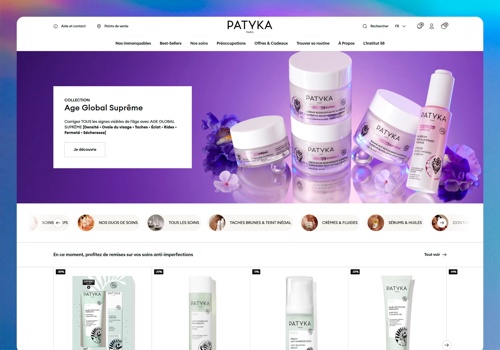 KNR Agency Projekt - Relaunch des E-Commerce von Patyka auf Shopify Plus