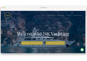Pineapple Digital Agency Projekt - 24K Yachting, Webdesign und -entwicklung, Markenbildung
