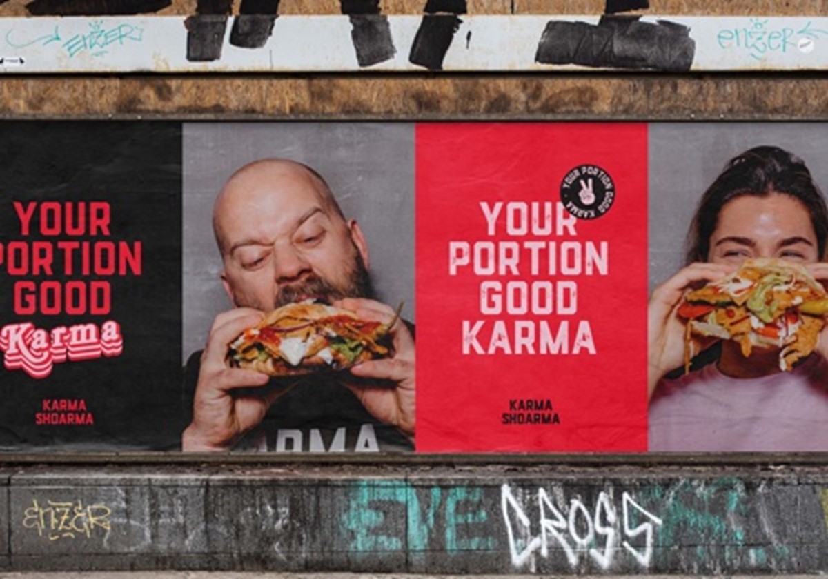 Karma Shoarma Branding- & Verpackungsdesign - Karma Shoarma
