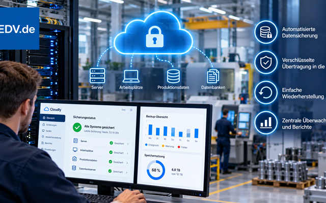 EDV.de Systemhaus GmbH & Co. KG Projekt - Implementierung einer Cloud-Backup-Lösung für ein produzierendes Unternehmen
