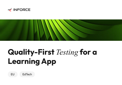 Inforce Digital Projekt - Tests einer mobilen App für ein EdTech-Produkt