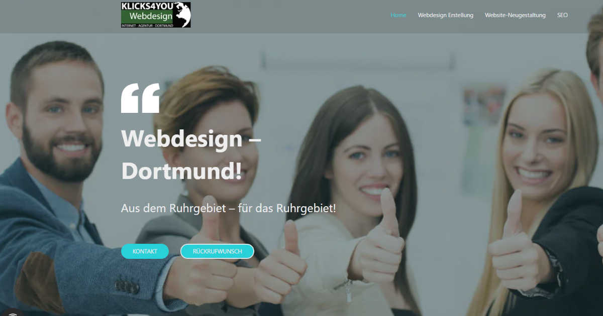 KLICKS4OU - Webdesign Headerbild
