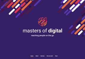 Unimedia Technology Projekt - Website von Masters of Digital