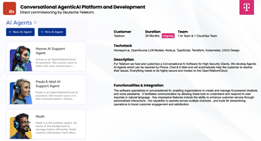 iits-consulting GmbH Projekt - Conversational AgenticAI Plattform und Entwicklung
