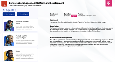 iits-consulting GmbH Projekt - Conversational AgenticAI Plattform und Entwicklung