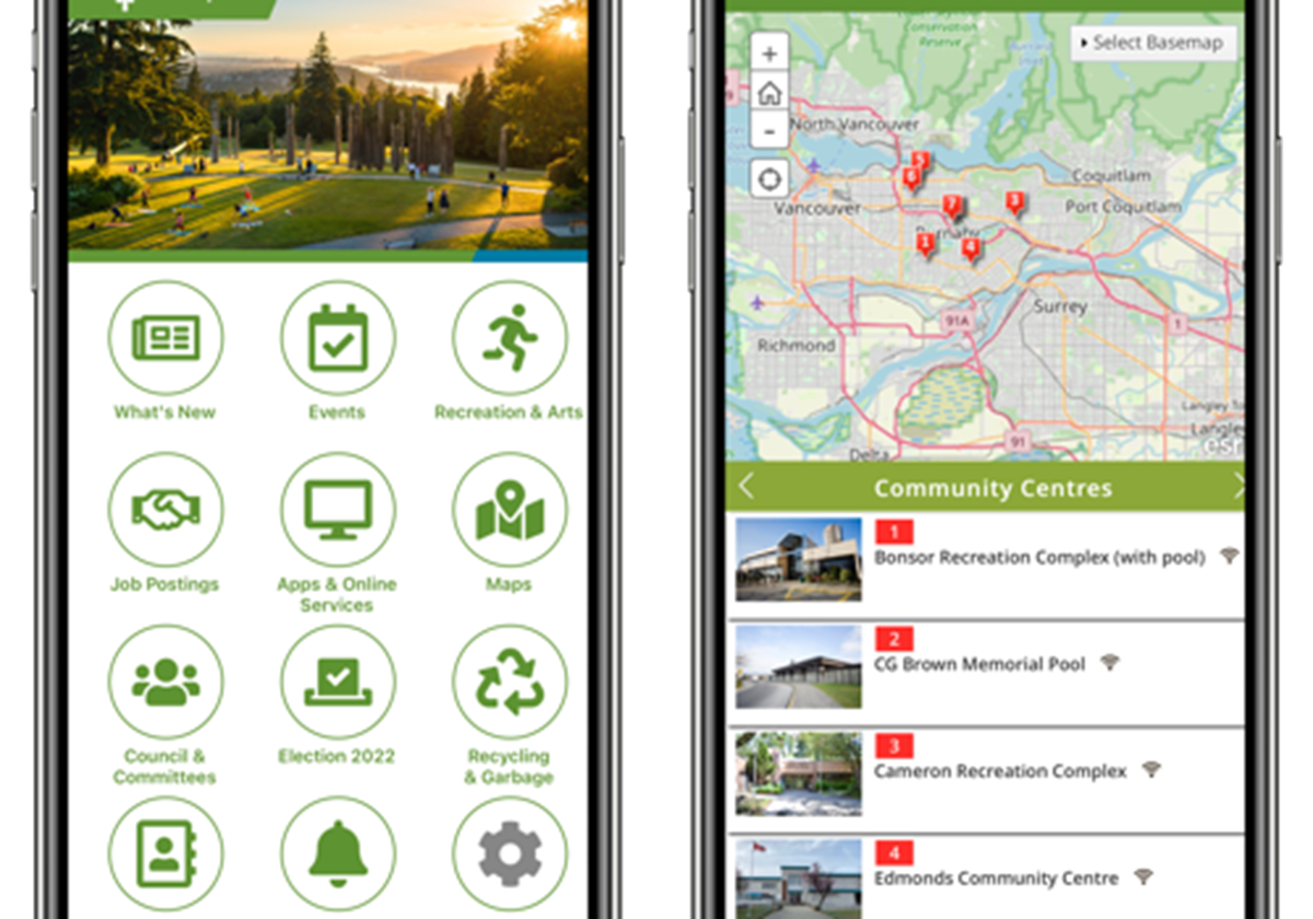 Stadt Burnaby: Info Gove Mobile App - City of Burnaby