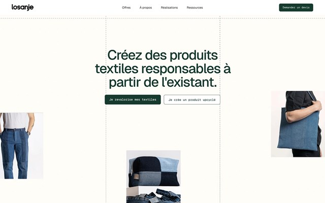 Nocode Factory Projekt - Repositionner une marque d'upcycling textile avec une identité digitale premium