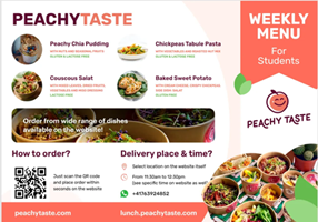 Dev Story Projekt - „Eat Peachy“, Lieferservice für hausgemachte Speisen