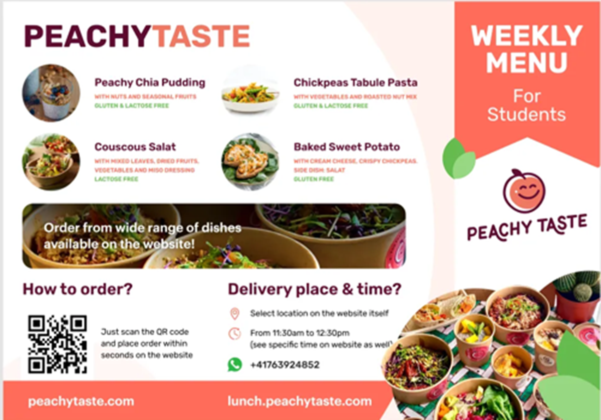 „Eat Peachy“ – Lieferservice für hausgemachte Speisen - Eat Peachy
