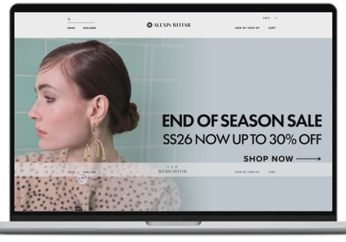 BrainSpate Projekt - Alexis Bittar: Luxuriöser Schmuck-E-Commerce auf Shopify