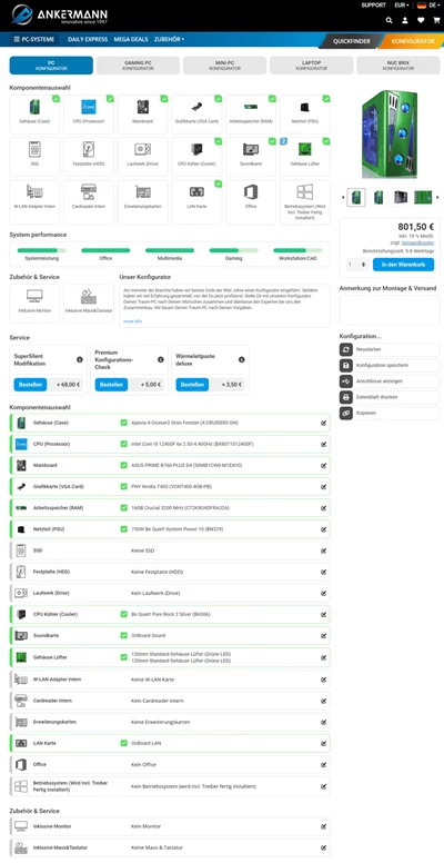Produktkonfigurator-Software mit Künstlicher Intelligenz für den Onlineshop