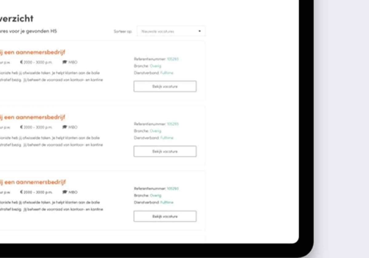 Recruiting-Website mit ATS-Integration - FlevoDirect