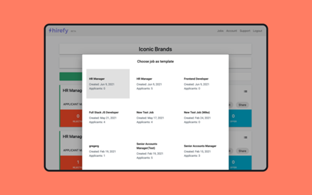 First Line Outsourcing Projekt - Hirefy