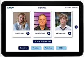 Elasticbrains Projekt - Kiekje - Digitales Familien-Tablet für Senioren
