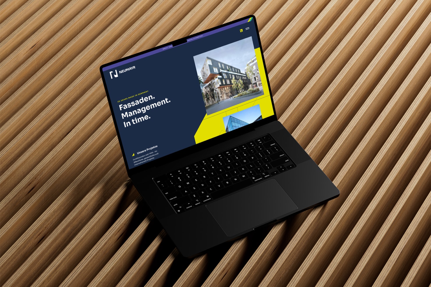 djumla GmbH Projekt - Website für international tätigen Fassadenbauer