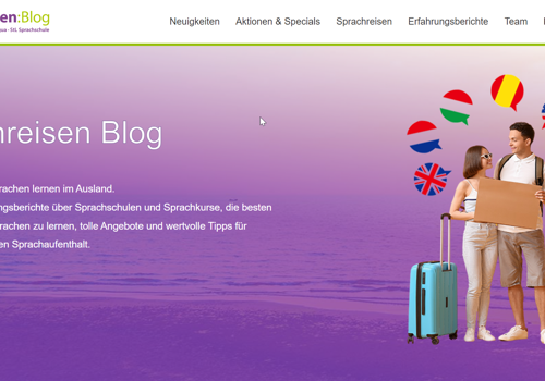 MS WEBDESIGN Projekt - Neuer Sprachreise-Blog für die StudyLingua Group