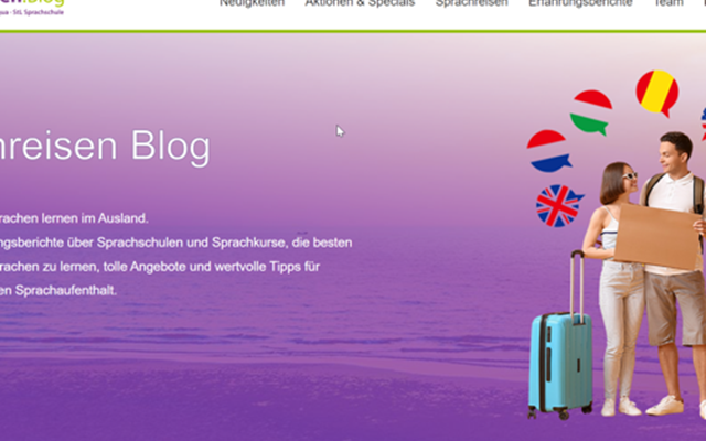 MS WEBDESIGN Projekt - Neuer Sprachreise-Blog für die StudyLingua Group