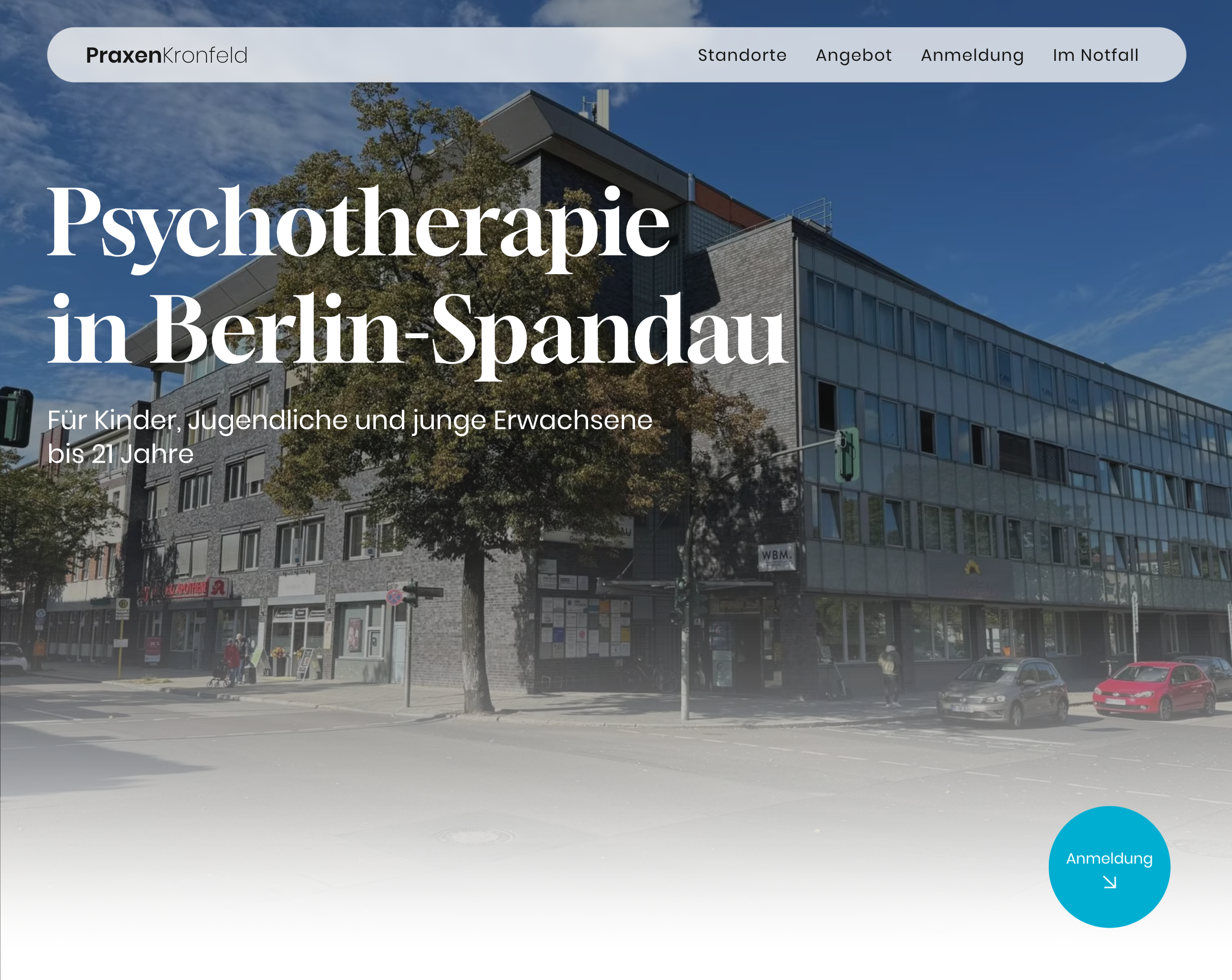 ArtiPixel Projekt - Website & Logo für Praxis Kronfeld, Psychotherapie Berlin