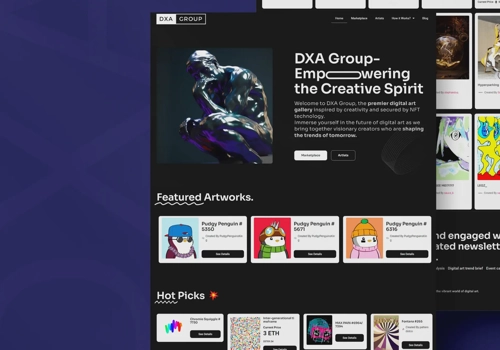 Imagen Web Pro Projekt - DXA Group, Entwicklung und Gestaltung von WordPress-Websites